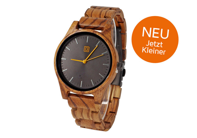 Neu: Holzuhr SUNSET Ø37mm, Limited Edition 100